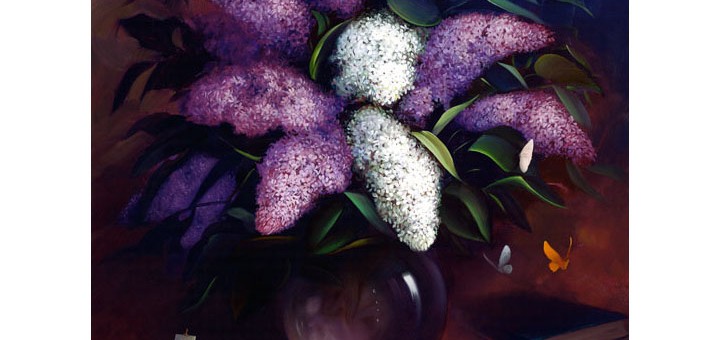 Victor Bregeda, Lilacs Self-Portrait