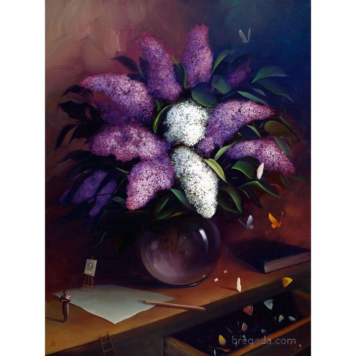 Victor Bregeda, Lilacs Self-Portrait